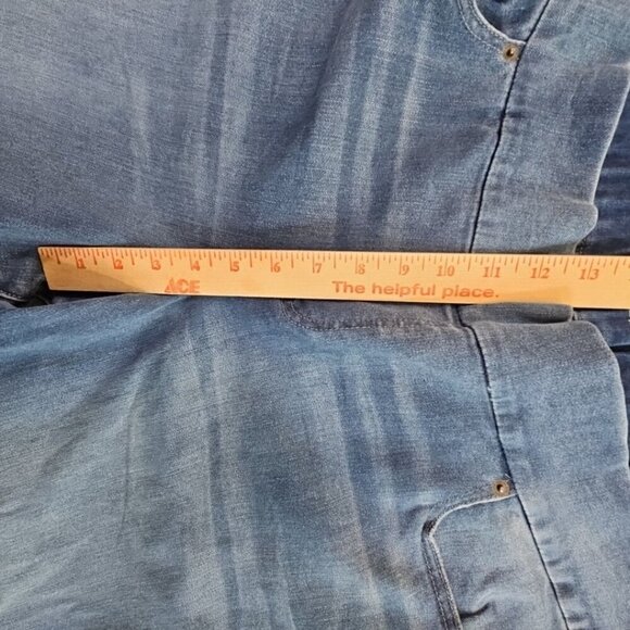 Lands' End Pull-On Jeans Women's 26W  Mid-Rise Skinny Tapered Leg Elastic NWT - Picture 4 of 15